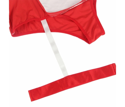 Subblime L/XL Body Nurse Costume - Red & White, Comfort Fit