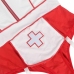 Subblime L/XL Body Nurse Costume - Red & White, Comfort Fit