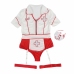Subblime L/XL Body Nurse Costume - Red & White, Comfort Fit