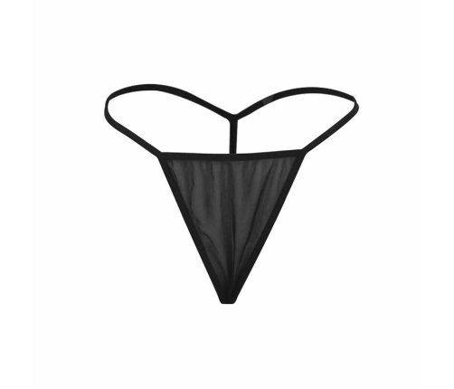 Subblime Babydoll Black S/M - Tulle Fabric with Lace and Floral Accents