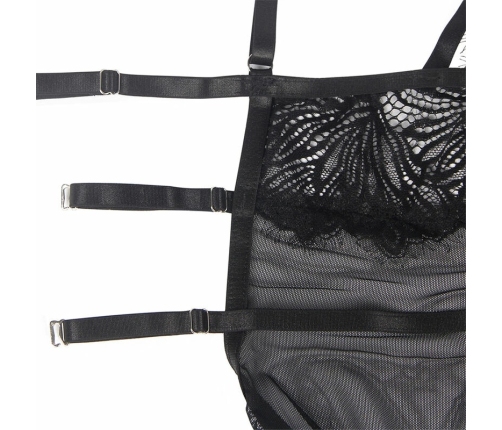 Subblime Babydoll Adjustable Lace Straps Black S/M - Elegant Lingerie