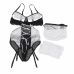 Subblime Maid Body Costume L/XL Black & White - Elegant Two-Tone Bodysuit