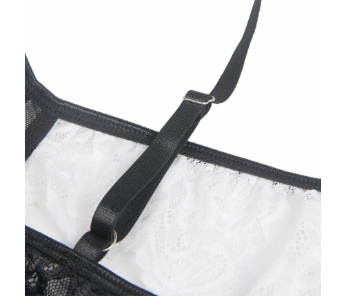 Subblime Maid Body Costume L/XL Black & White - Elegant Two-Tone Bodysuit