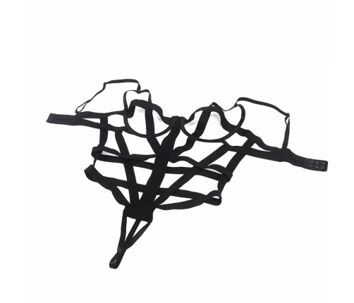 Subblime Lingerie Black Bodysuit with Cutouts L/XL Adjustable Straps