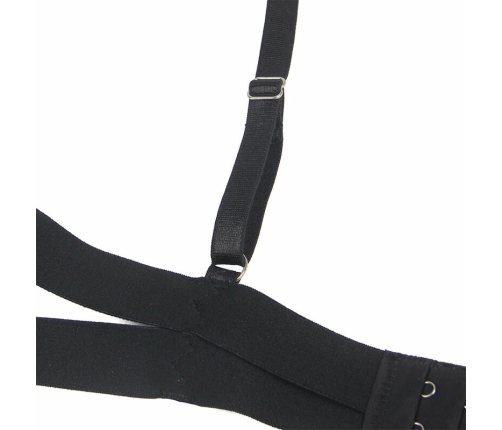 Subblime Lingerie Black Bodysuit with Cutouts L/XL Adjustable Straps