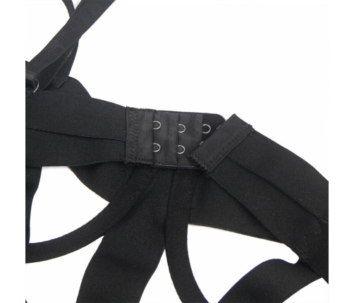 Subblime Lingerie Black Bodysuit with Cutouts L/XL Adjustable Straps