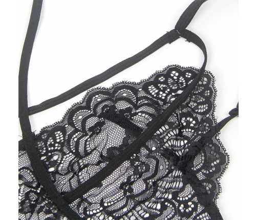 SUBBLIME - DISFRAZ POLICIA BODY ENCAJE NEGRO S/M