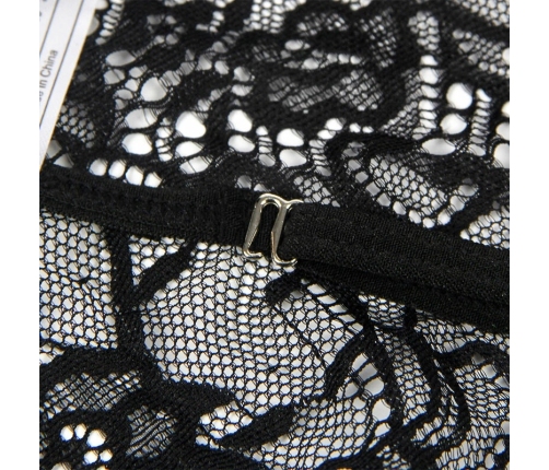 SUBBLIME - DISFRAZ POLICIA BODY ENCAJE NEGRO L/XL