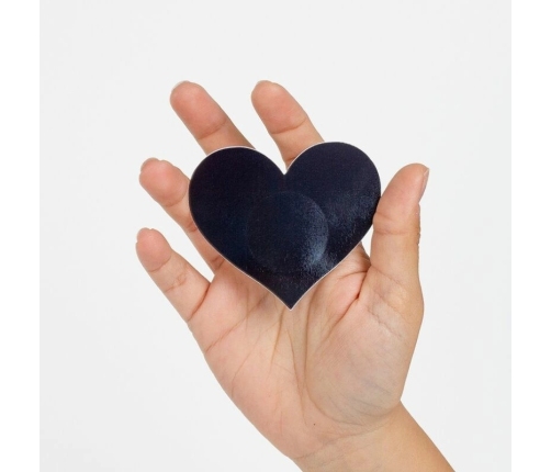 Secret Play WOW BOOBS! Heart-Shaped Holographic Body Covers Set 7.7x6.7cm