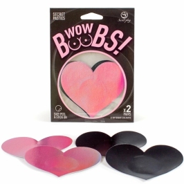 Secret Play WOW BOOBS! Heart-Shaped Holographic Body Covers Set 7.7x6.7cm Secret Play WOW BOOBS! Heart-Shaped Holographic Body Covers Set 7.7x6.7cm
