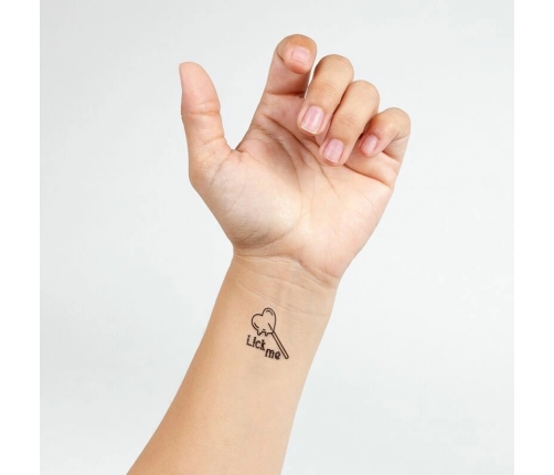 Secret Play Candy Collection Temporary Tattoos - Set of 10 Colorful Designs