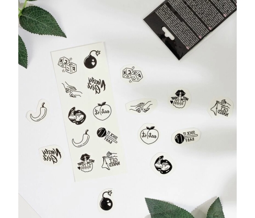 Secret Play Spicy Collection Set - 10 Temporary Tattoos, Multicolored