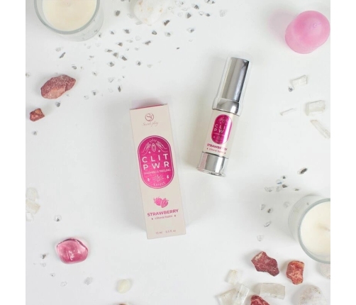 Secret Play Clit Pwr Strawberry Intimate Balm 15ml Airless System