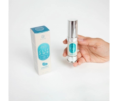 Secret Play Clit Pwr Coconut Enhancing Balm 15ml - Airless System