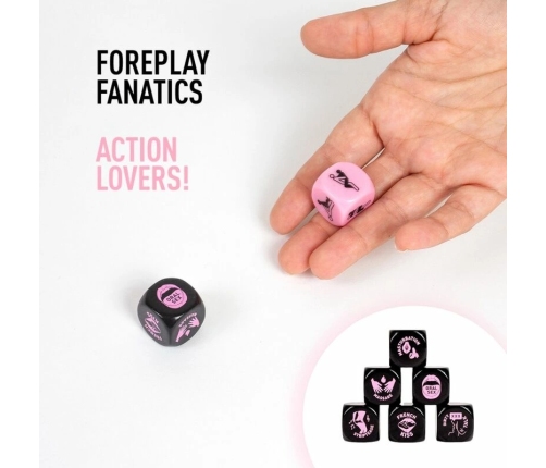 Secret Play Game 2 Dice - Couples Intimacy Challenge Set 20mm
