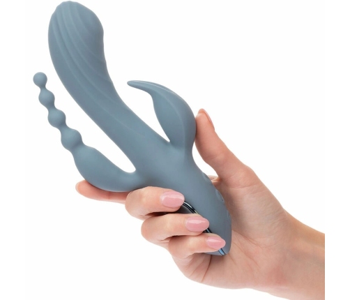 CALEXOTICS - VIBRADOR TRIPLE ÉXTASIS GRIS