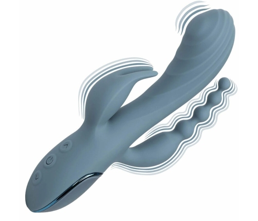CALEXOTICS - VIBRADOR TRIPLE ÉXTASIS GRIS