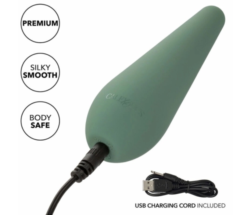 CalExotics Mod Chic Precision Massager Green - 10-Speed Liquid Silicone