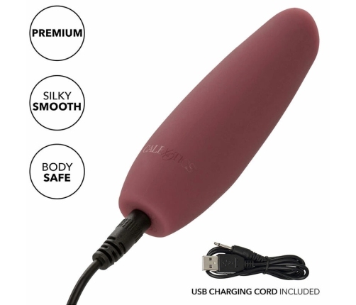 CalExotics Mod Tilt Intimate Wellness Device Red, Liquid Silicone, 10 Modes