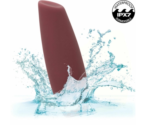 CalExotics Mod Tilt Intimate Wellness Device Red, Liquid Silicone, 10 Modes