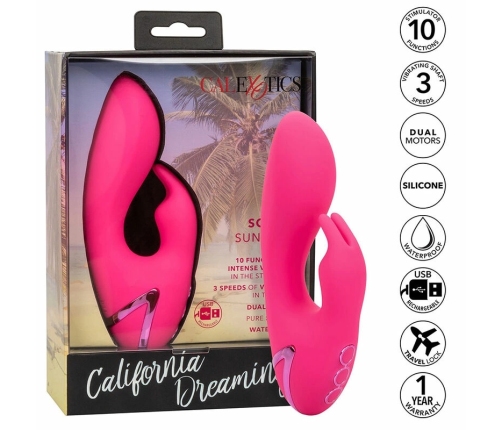 CALEXOTICS - SO. CAL SUSHINE VIBRATOR RABBIT FUCSIA BY CALIFORNIA DREAMING