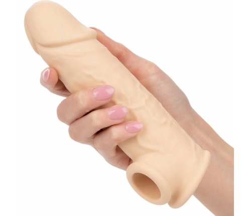 CalExotics Performance Maxx Extension 7" Liquid Silicone, Light Skin, Adjustable