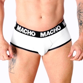 Macho MS30BL Classic Briefs White L Breathable Lycra Comfort Fit
