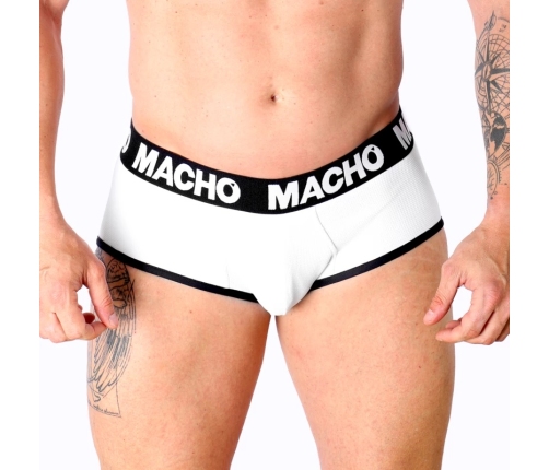 Macho MS30BL Classic Briefs White L Breathable Lycra Comfort Fit