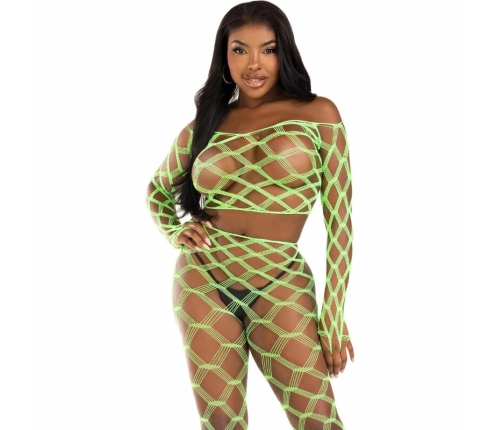 LEG AVENUE - TOP & LEGGINS HARDCORE VERDE