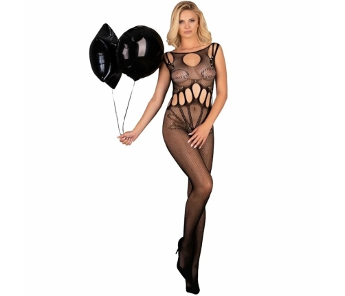 LIVCO CORSETTI FASHION - AMAHIL BODYSTOCKING CROTCHLESS NEGRO TALLA ÚNICA