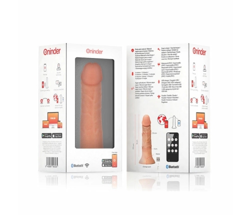 ONINDER BOGOTA Small Intimate Vibrating Device 9 Modes Natural 17.5cm App Control
