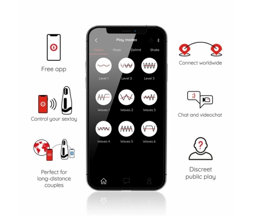 ONINDER Seoul Intimate Device 10-Speed Rechargeable with App Control Black