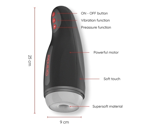 ONINDER Seoul Intimate Device 10-Speed Rechargeable with App Control Black