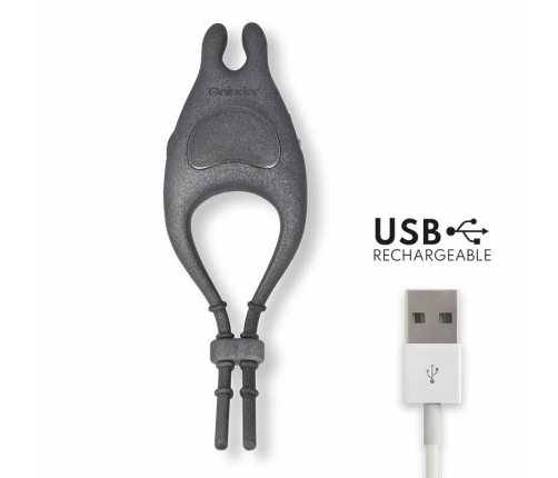 ONINDER PAMPA Black Rechargeable Adjustable Ring with App Control, 10 Speeds