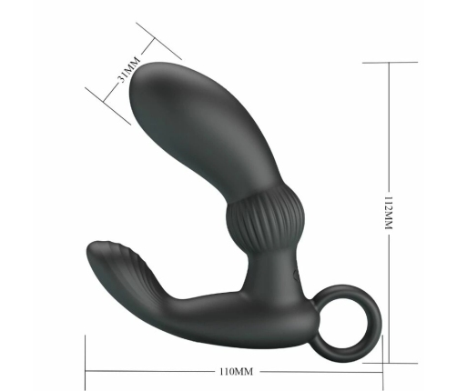 PRETTY LOVE - CAYLA ANAL VIBRATOR MASSAGER BLACK