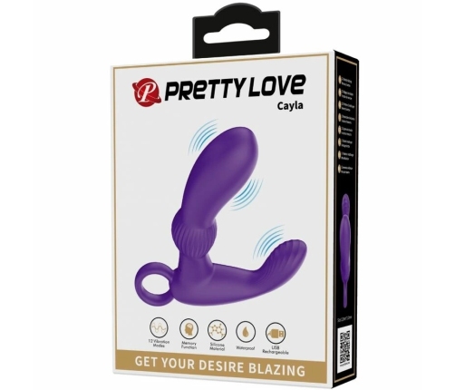 Pretty Love Cayla Lila Wireless Silicone Anal Vibrator with Remote