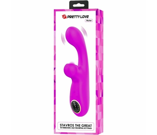 Pretty Love Skylar Multi-Function Intimate Device Purple Silicone USB