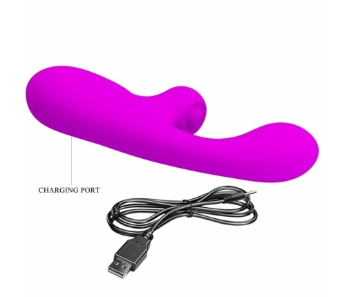 Pretty Love Skylar Multi-Function Intimate Device Purple Silicone USB