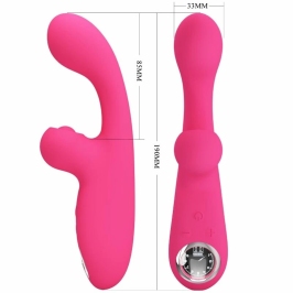 Pretty Love Skylar Pink Flexible Silicone Dual-Action Vibrator USB Pretty Love Skylar Pink Flexible Silicone Dual-Action Vibrator USB