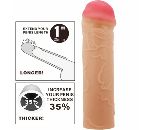 Pretty Love Nile Extension Sleeve Flesh TPR Flexible Enhancer