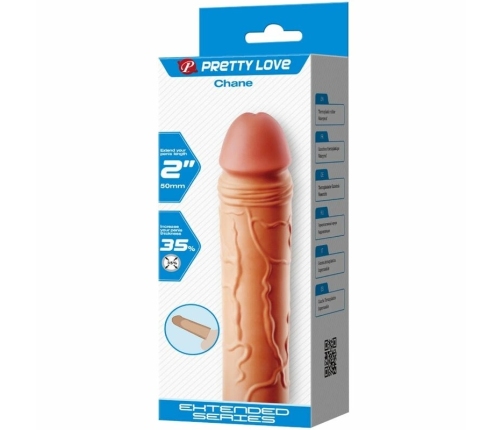 Pretty Love CHANE Extension Sleeve Flesh Tone TPR Adjustable Fit