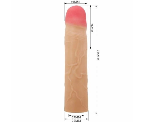 Pretty Love Kylian Extension Sleeve Flesh TPR 20 cm