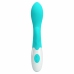 Pretty Love Brighty Dual-Action Aqua Green Silicone Vibrator 21cm