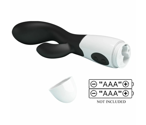 Pretty Love Brighty Black - Dual Motor G-Spot & External Stimulator, 30 Modes