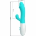 Pretty Love Snappy Dual-Action Vibrating Device Aqua Green Silicone