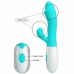 Pretty Love Snappy Dual-Action Vibrating Device Aqua Green Silicone
