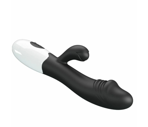 Pretty Love Snappy Black Dual-Action Vibrating Device, 30 Modes