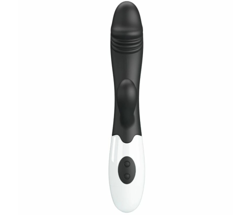 Pretty Love Snappy Black Dual-Action Vibrating Device, 30 Modes