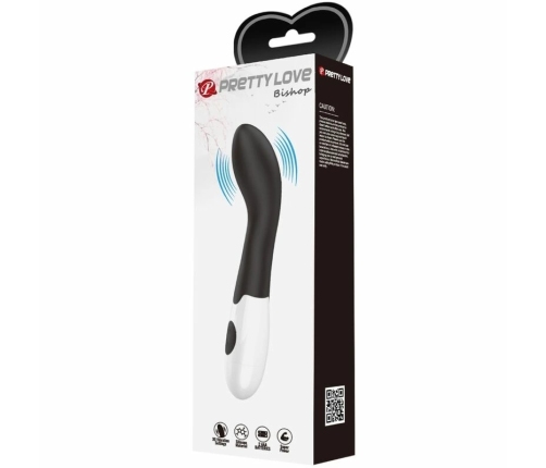 Pretty Love Bishop G-Spot Vibrator 30 Modes Black ABS Silicone