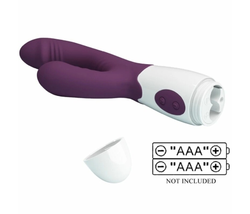 Pretty Love Andre Dual-Action Silicone Intimate Device Purple 21cm